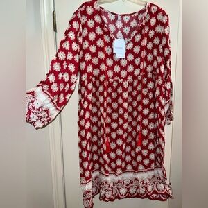 KoanDaily Red Floral Top